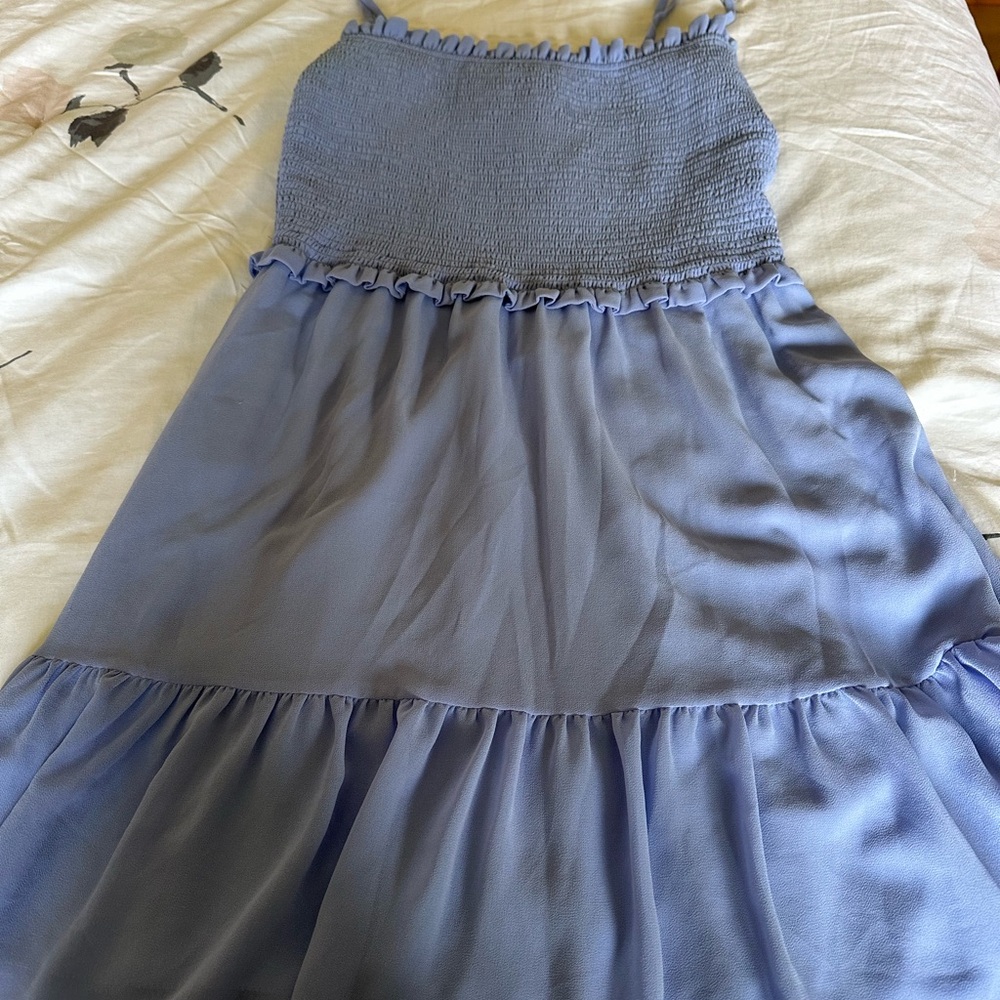 Aritzia Wilfred Tempest Dress in Light Blue
